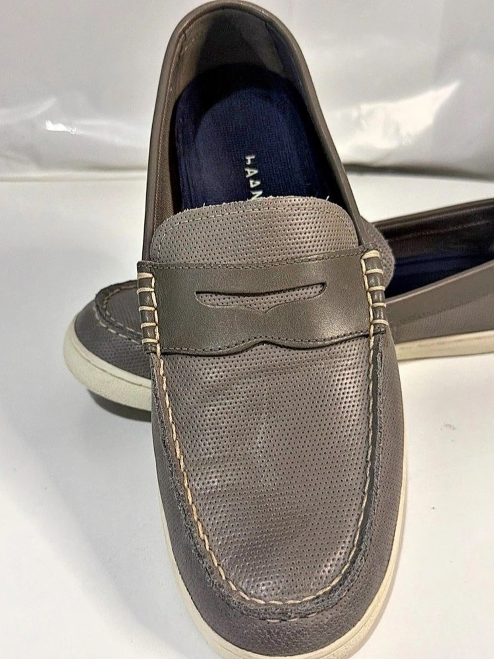 Cole Haan Nantucket Penny Loafer Gray Men's Loafers US 10 M